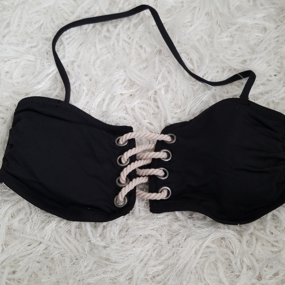 Black Bandeau bikini top